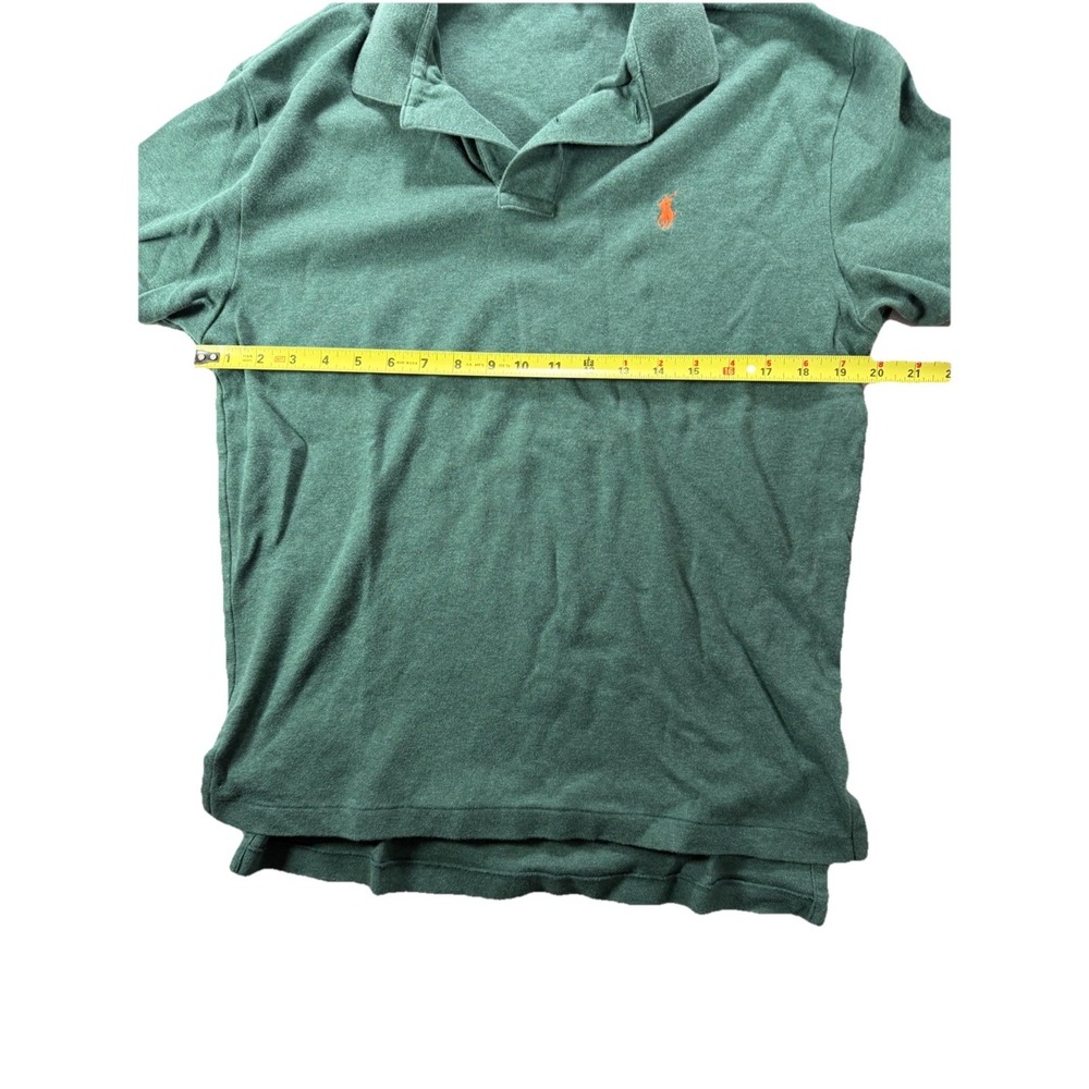 Polo Ralph Lauren Men's green Polo Shirt Size S Orange Pony Excellent Condition - Picture 3 of 5